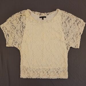 Simplicity by Azul | Women's White Lace Blouse M